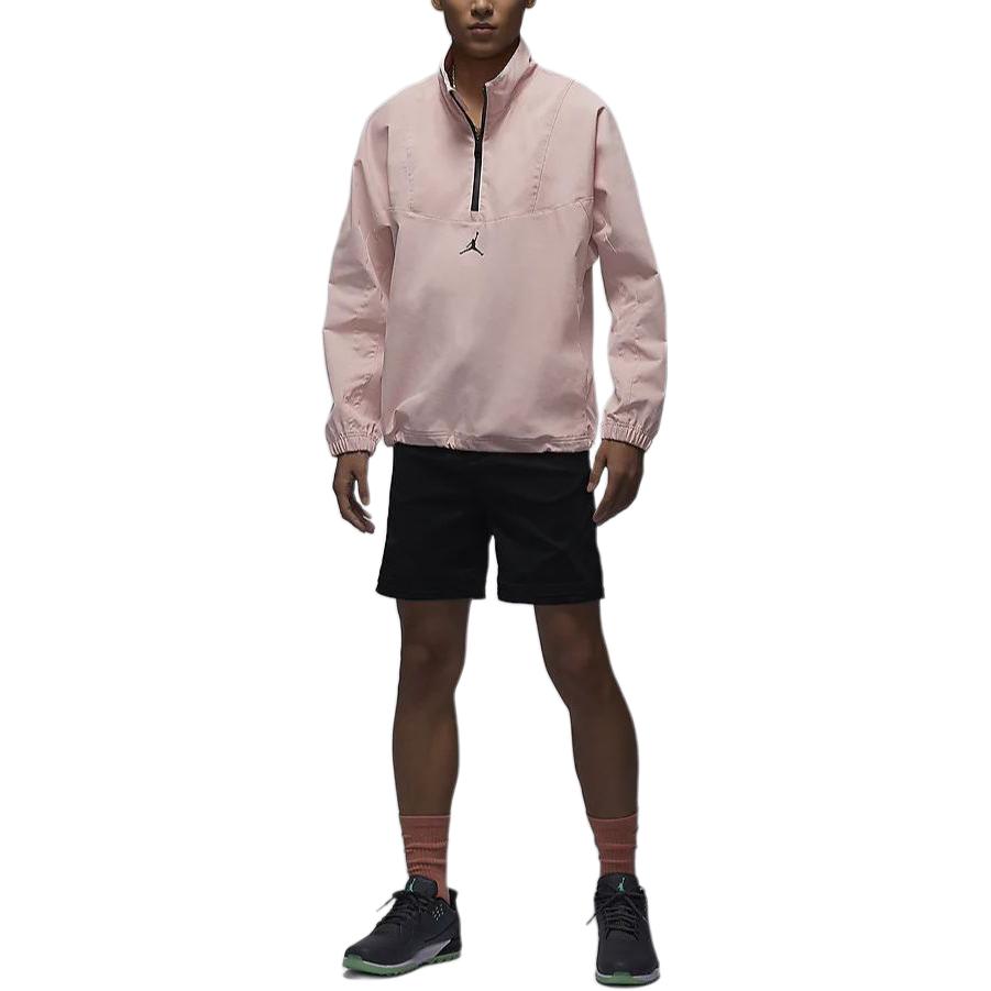 Shop Jordan Sport Solid Quarter-Zip Pullover Sweatshirt Legend Pink DZ0556-622