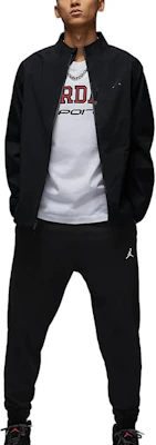 Jordan 運動風暴FIT防風防水外套 黑/深炭灰 男款 HV6591-010 Shop Jordan 運動風暴FIT防風防水外套 黑/深炭灰 男款 HV6591-010