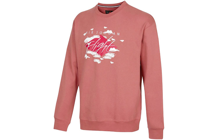 Jordan SS22 Fleece Crewneck Sweatshirt Burgundy Men DH9036-691