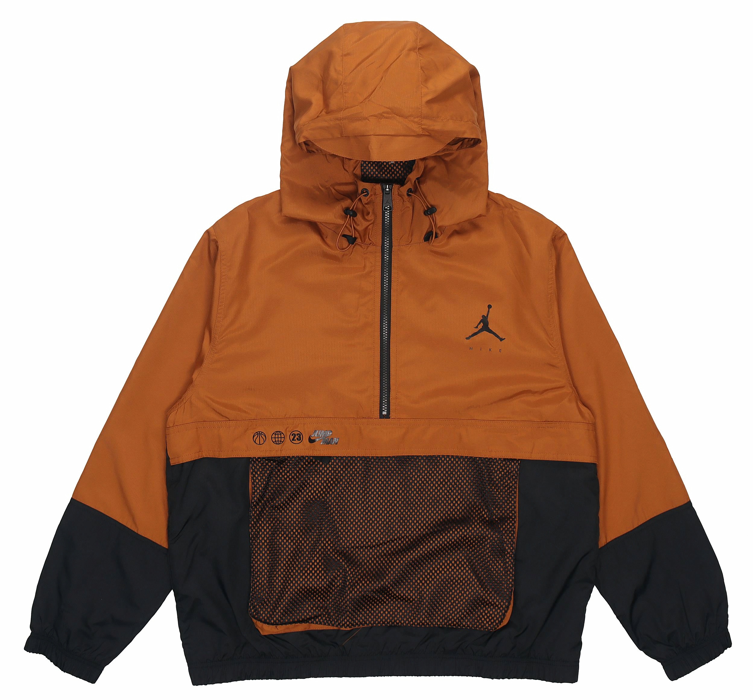 Jordan SS22 Half-Zip Breathable Knit Hoodie Jacket Brown DJ0247-241