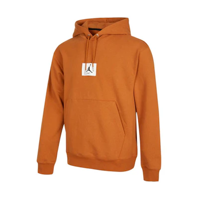 Jordan SS22 Logo Graphic Print Hoodie Brown Yellow () DA9817-241