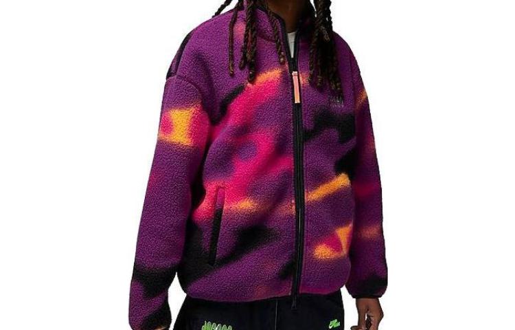 Jordan SS23 Graphic Print Zip-Up Jacket Purple () DV1611-612