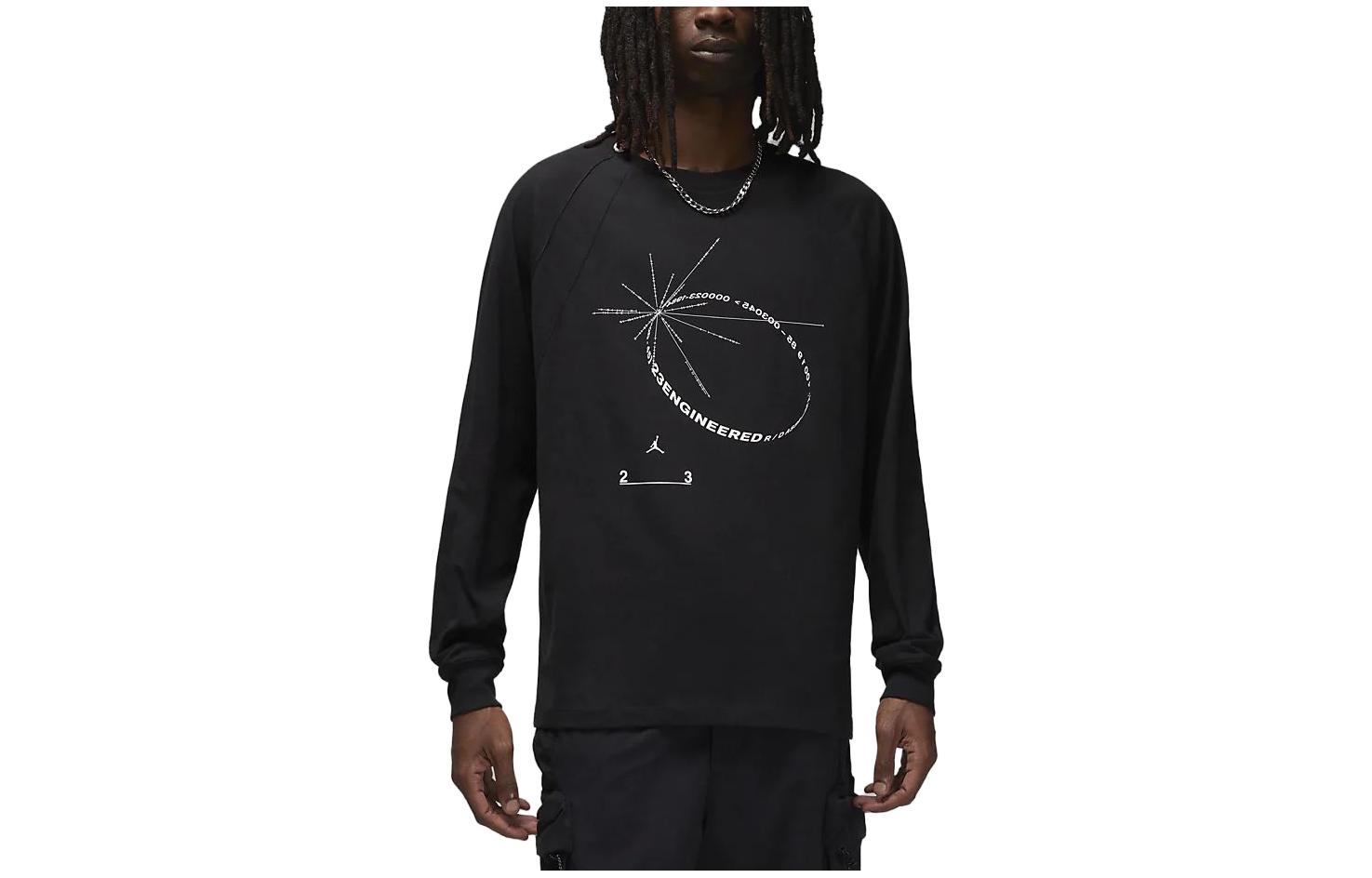 Jordan SS23 Raglan Crewneck Sweatshirt Black DV1463-680