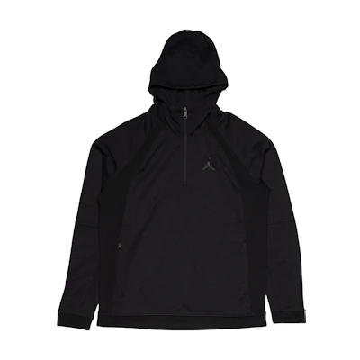 Jordan SS23 Solid Color Half-Zip Hoodie Black Long Sleeve DV1245-010