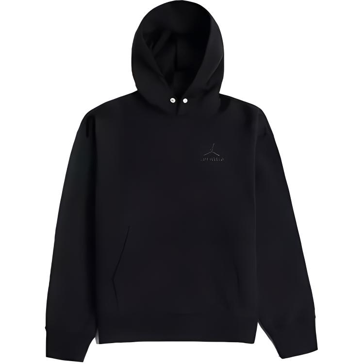 Jordan SS23 Solid Logo Embroidered Sweatshirt Unisex Black DV7455-010