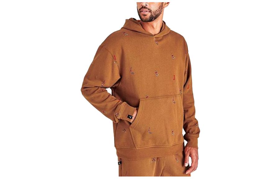 Jordan SS23 Winter Fleece Hoodie Jacket Brown () DC9707-241