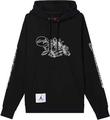 Jordan SS24 Cartoon Graphic Vintage Black Hoodie Pullover - FV8595-010 Buy Jordan SS24 Cartoon Graphic Vintage Black Hoodie Pullover - FV8595-010