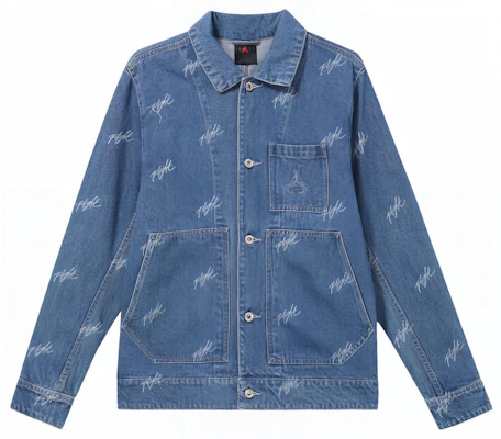 Jordan SS24 Flight Logo Embroidered Utility Jacket Blue Casual Outerwear FN4650-436 Buy Jordan SS24 Flight Logo Embroidered Utility Jacket Blue Casual Outerwear FN4650-436