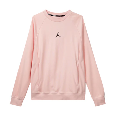 Jordan SS24 Pink Logo Long-Sleeve Sweatshirt for Running & Training DV1287-622