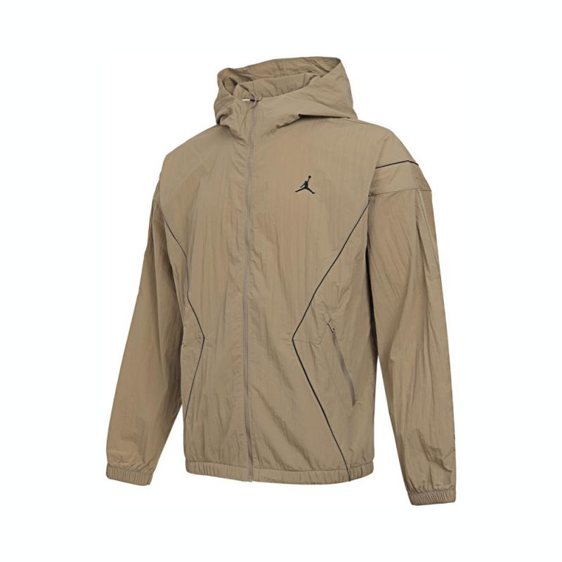 Jordan SS25 Fashionable Casual Hooded Jacket - Khaki Color IB7256-257