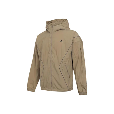 Jordan SS25 Fashionable Casual Hooded Jacket - Khaki Color IB7256-257