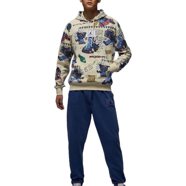 Shop ジョーダン ストリートアート グラフィティ クルーネック スウェットシャツ ココナッツミルク FV8594-113