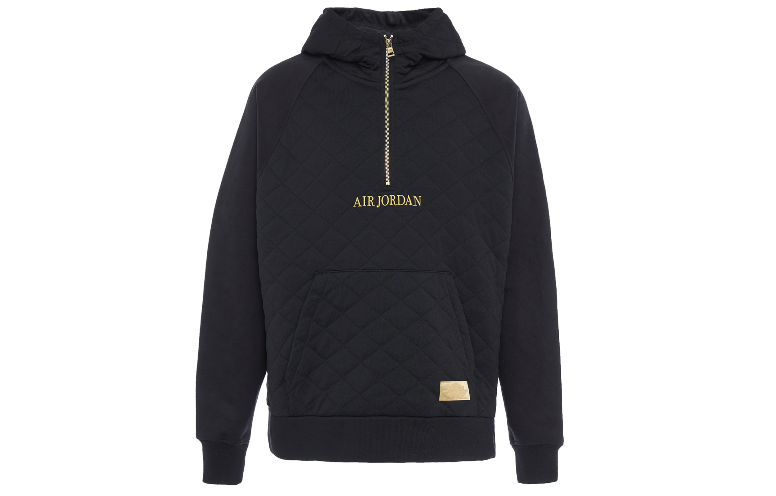 Jordan Sueded AJ85 Black Half-Zip Pullover Hoodie BQ5783-010