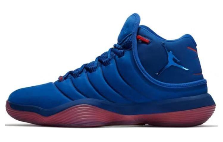 Jordan Super.Fly 2017 High-Top Retro Basketball Shoes Blue Comfortable & Anti-Slip 921203-446