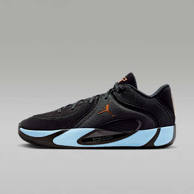 Jordan Tatum 4 PF Basketball Shoes Black/Ice Blue HQ4613-004