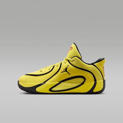 (Youth) Jordan Tatum 4 Sonic Yellow/Black/University Red HQ4611-700