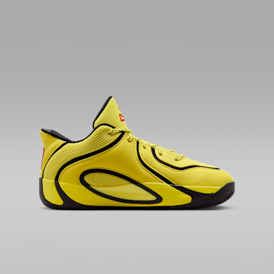 Lookbook Jordan Tatum 4 Kuning Sonic/Hitam/Merah University HQ4611-700