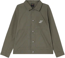 Jordan Tatum Chicago Olive Green Long Sleeve Shirt Jacket for Men HM3881-222 Jordan Tatum Chicago Olive Green Long Sleeve Shirt Jacket for Men HM3881-222