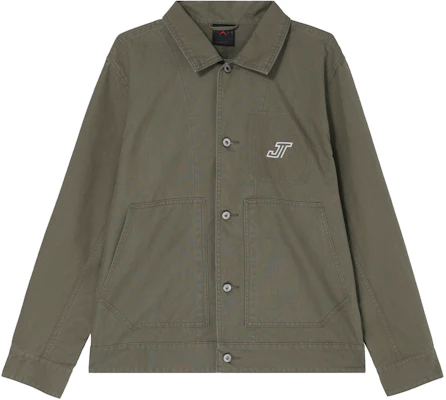 Jordan Tatum Chicago Olive Green Long Sleeve Shirt Jacket for Men HM3881-222 Buy Jordan Tatum Chicago Olive Green Long Sleeve Shirt Jacket for Men HM3881-222