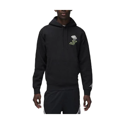 Jordan Tatum Logo Floral Graphic Hoodie Black HF1174-010