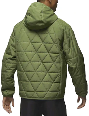 Jordan Therma-FIT Solid Hoodie Jacket Light Olive Yellow FD2638-340 Details for Jordan Therma-FIT Solid Hoodie Jacket Light Olive Yellow FD2638-340
