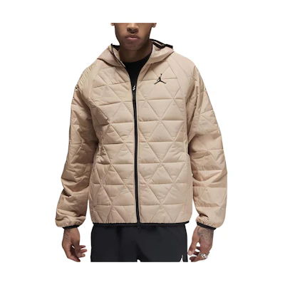 Jordan Therma-FIT Sport Logo Embroidered Casual Hoodie Jacket Khaki Mens FD2637-244