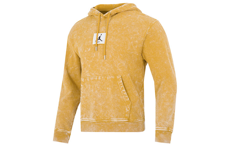 Jordan Tie-Dye Logo Pullover Hoodie Mens Yellow DR3088-712