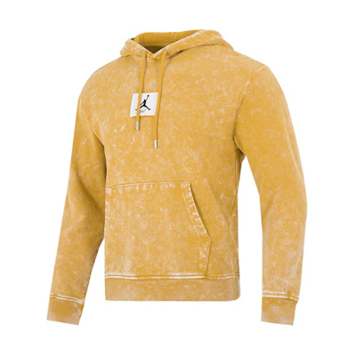 Jordan Tie-Dye Logo Pullover Hoodie Mens Yellow DR3088-712