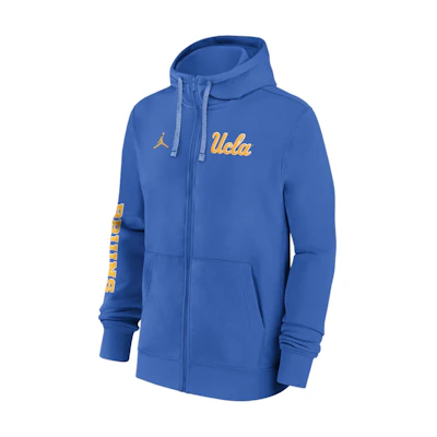 Jordan UCLA Bruins Sideline Full-Zip Hoodie Light Blue Long Sleeve Jacket 02F108H6UCL-83P