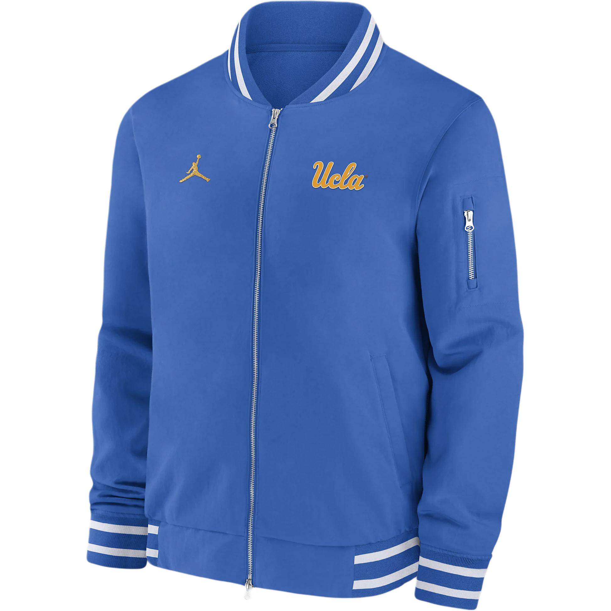Jordan UCLA Bruins Sideline Logo Stripe Long-Sleeve Jacket - Blue ( Casual) 02F308YDUCL-43S