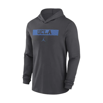 Jordan UCLA Dri-FIT Logo Printed Gray Hoodie Casual Outdoor Sportswear 02FC06FUCL-ZDG