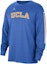 Buy 조던 UCLA 레터 프린트 배색 크루넥 긴팔 티셔츠 블루 FN6387-403