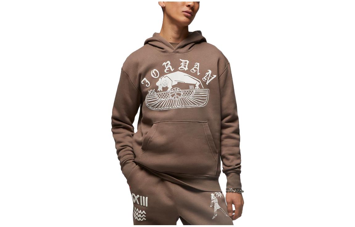 Jordan Umar Rashid Flight Graphic Pocket Hoodie Brown () DV7572-274