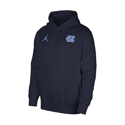 Jordan UNC Club Fleece Navy Blue Letter Graphic Hoodie DZ8792-419
