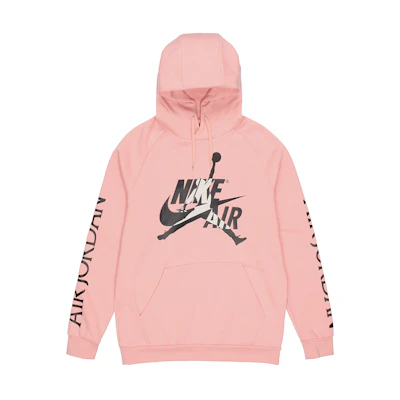 Jordan Unisex Pink Fleece Hoodie Comfortable Long-Sleeve Casual Wear DH9505-648