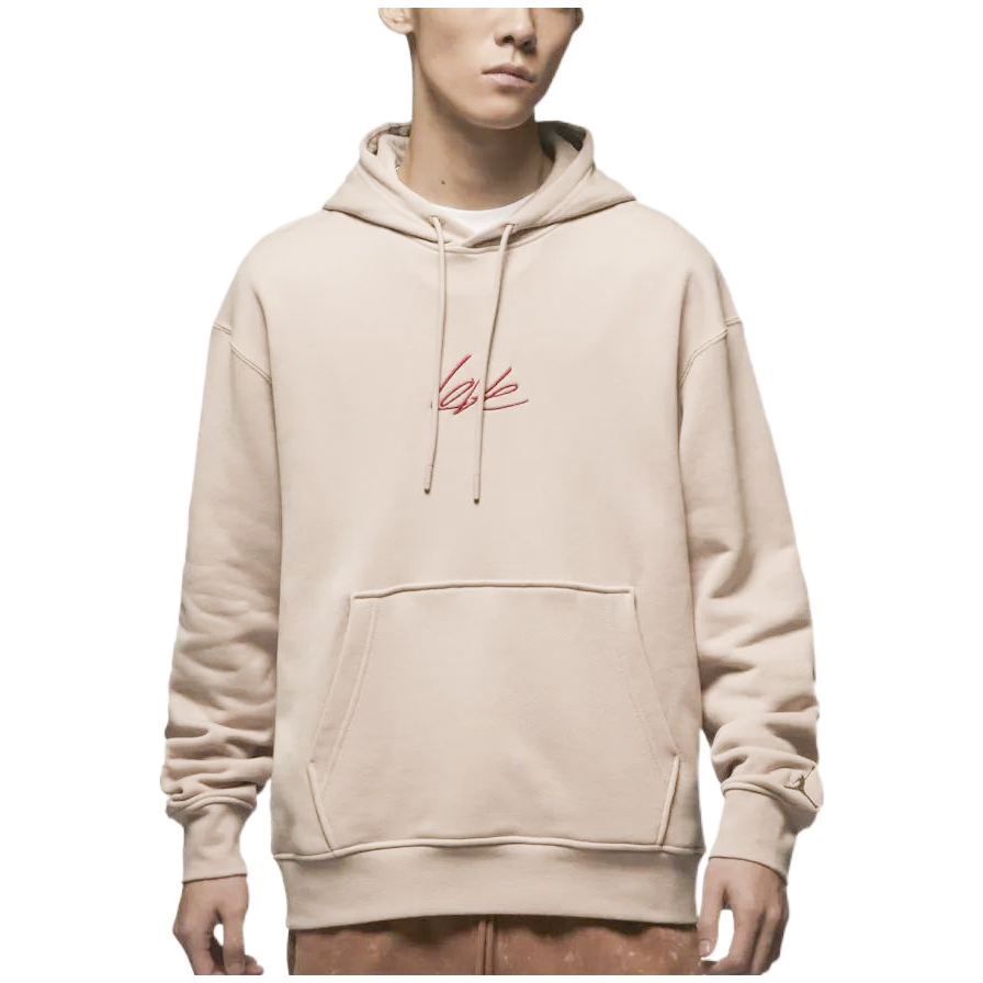 Purchase Jordan Valentine's Series Embroidered Hoodie Fossil Limestone Color FD4801-292