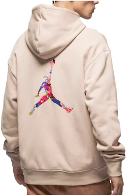 Jordan Valentine's Series Embroidered Hoodie Fossil Limestone Color FD4801-292 Details for Jordan Valentine's Series Embroidered Hoodie Fossil Limestone Color FD4801-292