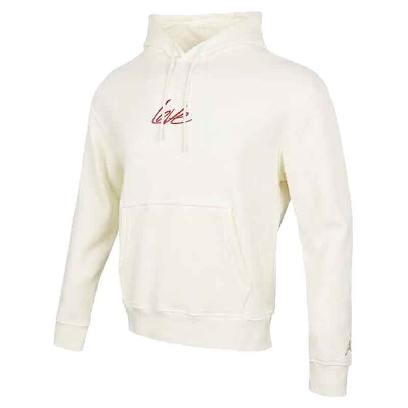 Jordan Valentine's Series Embroidered Hoodie Sail White FD4801-133