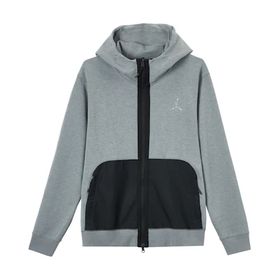 Jordan Varsity Pullover Hoodie Carbon Gray with Contrast Pocket DJ0876-091