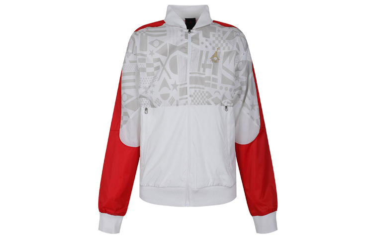 Jordan White Casual Long-Sleeve Jacket CJ9097-657