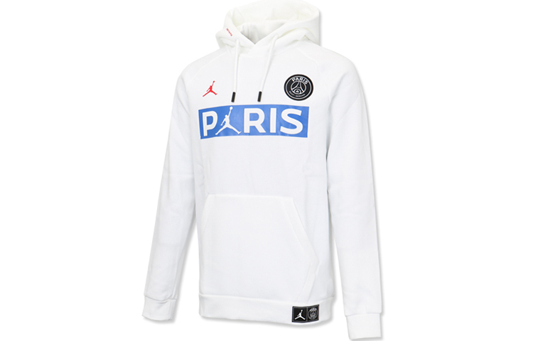 Order Jordan White Hoodie Letter Print Long Sleeve Sweatshirt BQ8351-100