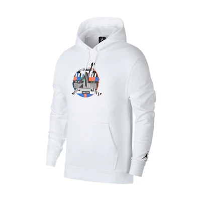 Jordan White Knit Hoodie Casual Sweatshirt cw8620-100