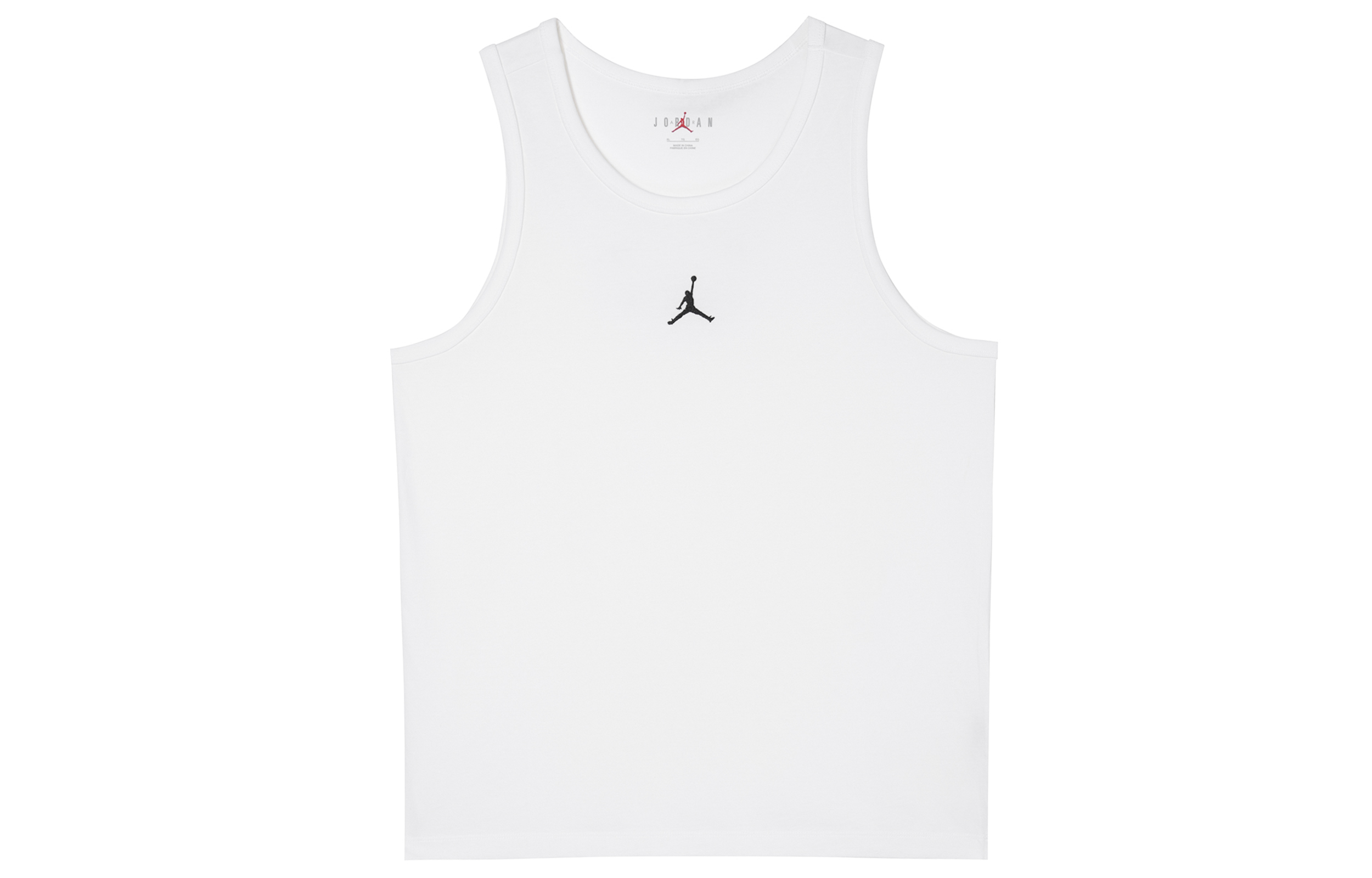 Jordan White Solid Logo Tank Top. FQ6990-100