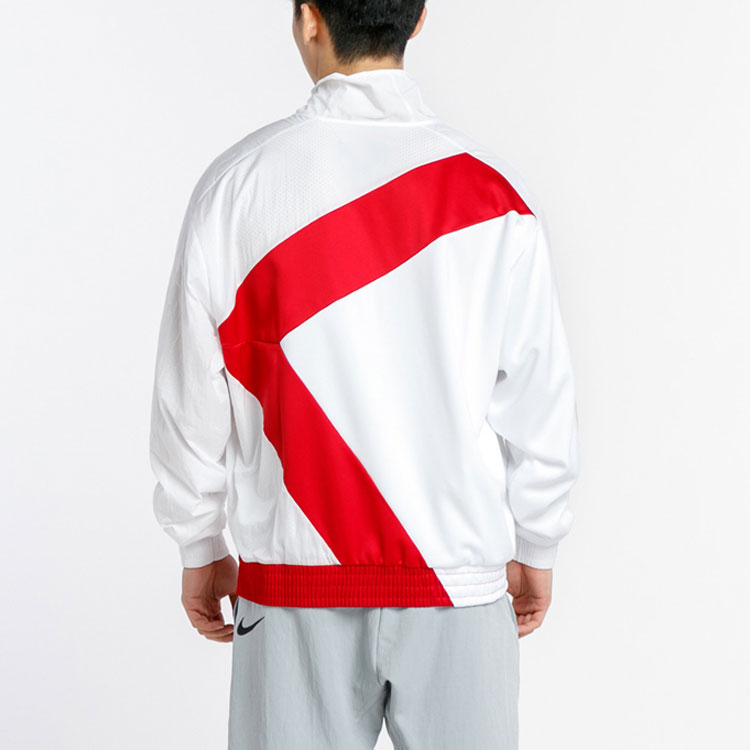 Purchase 乔丹白色防风运动立领夹克 CI7916-100