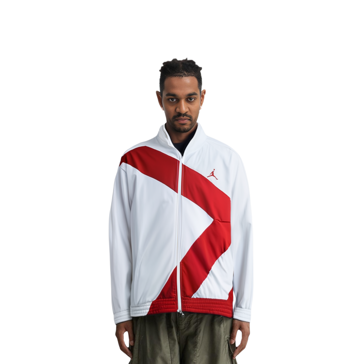 Cheap 乔丹白色防风运动立领夹克 CI7916-100