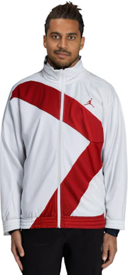 乔丹白色防风运动立领夹克 CI7916-100 2