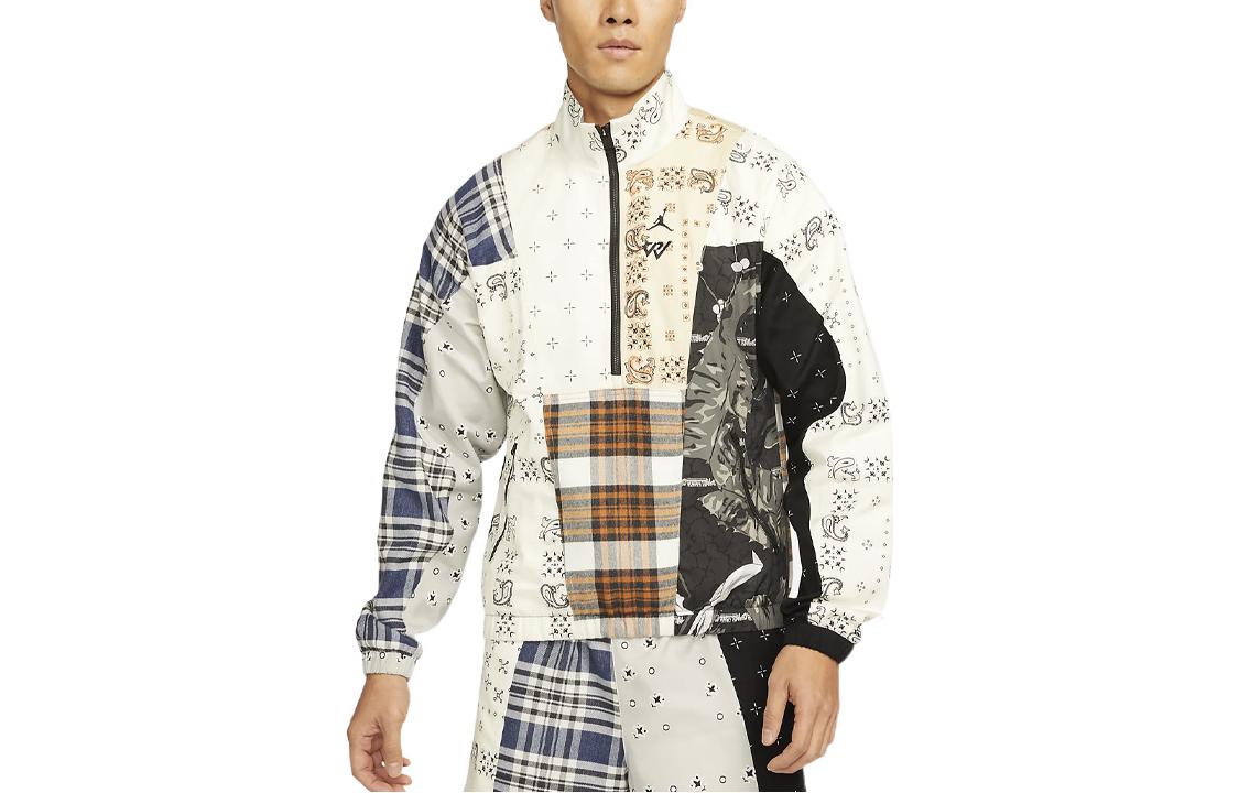 Shop 乔丹 Why Not 复古多彩运动夹克 全拉链修身设计 DO2512-133
