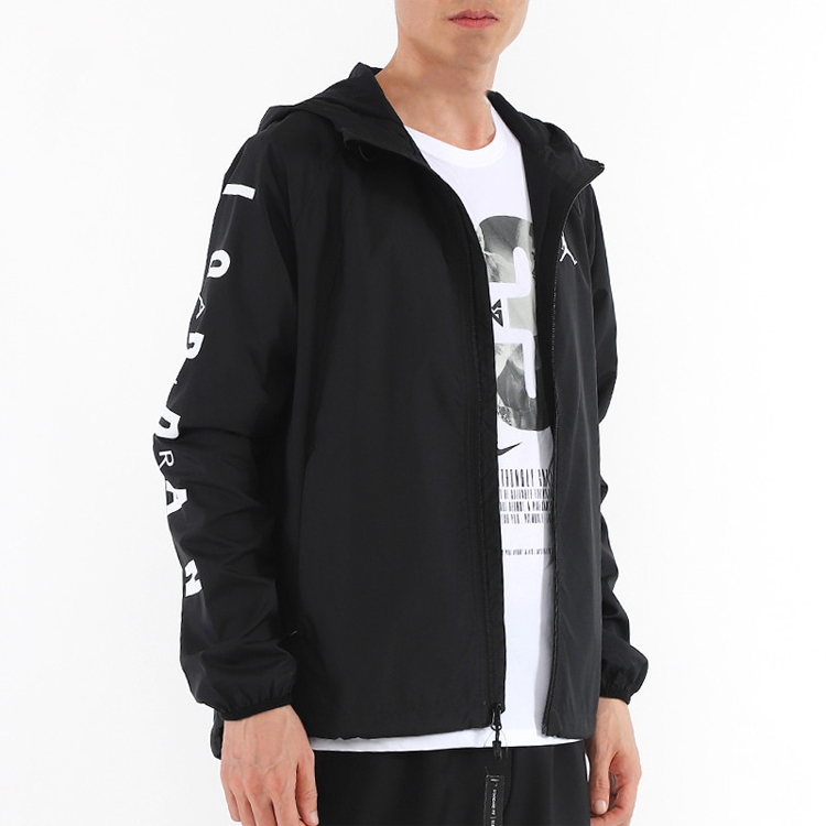 Purchase Jaket Hooded Jordan Windbreaker Hitam Lelaki. 939969-010