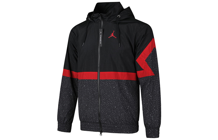 Jordan Windbreaker Jacket Black/Red CZ2495-010