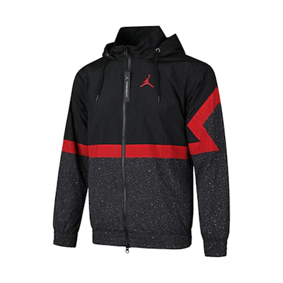Jordan Windbreaker Jacket Black/Red CZ2495-010